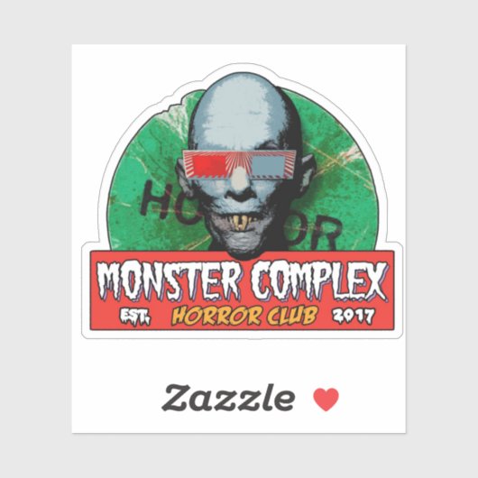 STICKER MONSTER COMPLEXE COUPER LES BÂTIMENTS À VINYLE (Feuille)