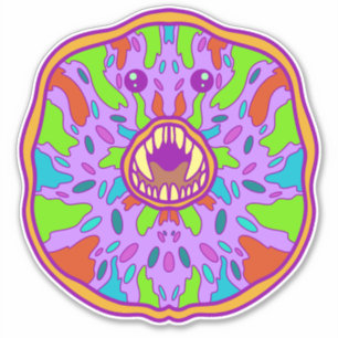 Sticker Monster Donut