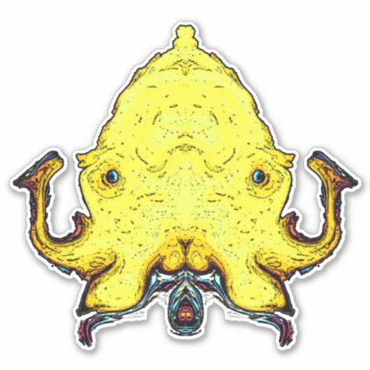 Sticker Monster face de dieu (Devant)