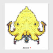 Sticker Monster face de dieu (Feuille)