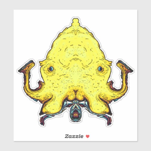 Sticker Monster face de dieu (Feuille)