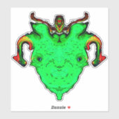 Sticker Monster face de dieu (Feuille)