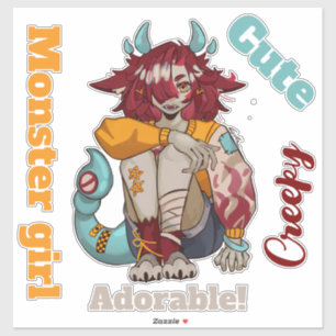 Sticker Monster girl