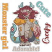 Sticker Monster girl (Devant)
