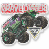 Sticker Monster Jam Grave Digger (Devant)