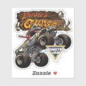 Sticker Monster Jam Pirate's Curse & Logo (Feuille)