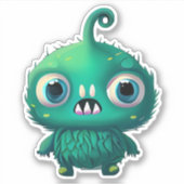 Sticker Monster monstre de Whimsical pour enfants (Devant)