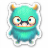 Sticker Monster monstre de Whimsical pour enfants (Devant)