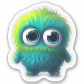 Sticker Monster monstre de Whimsical pour enfants (Devant)