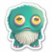 Sticker Monster monstre de Whimsical pour enfants (Devant)