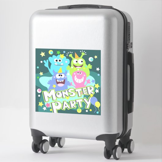 Sticker Monster Party (Sur valise)