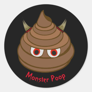 Sticker Monster Poop Emoji