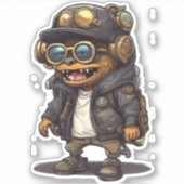 Sticker Monster Punk Steam Cute (Devant)
