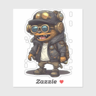 Sticker Monster Punk Steam Cute