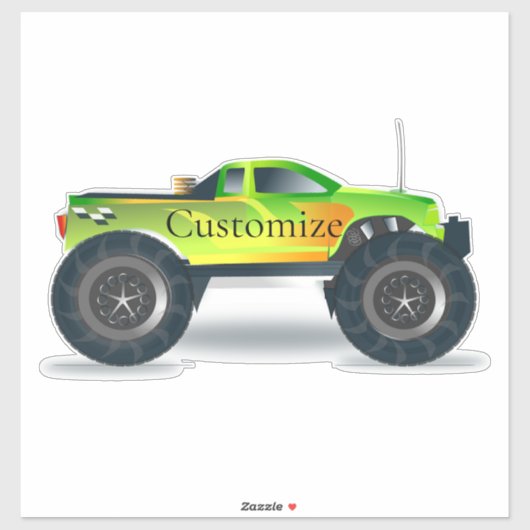 Sticker Monster Truck Thunder_Cove (Feuille)