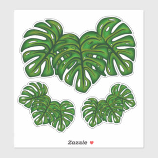 Sticker Monstera Leaves