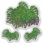 Sticker Monstera Leaves (Devant)