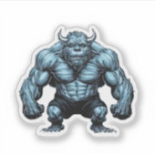 Sticker Monstre à cornes (Devant)