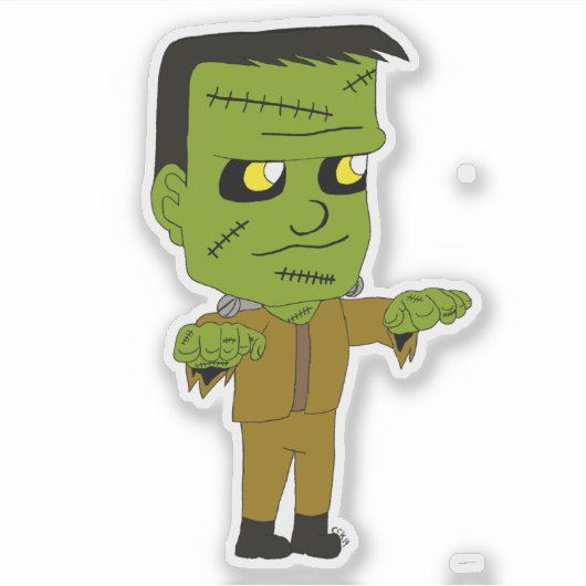 Sticker monstre chibi (Devant)