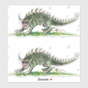 Sticker Monstre de cercueil noir Rheinlander Wisconsin