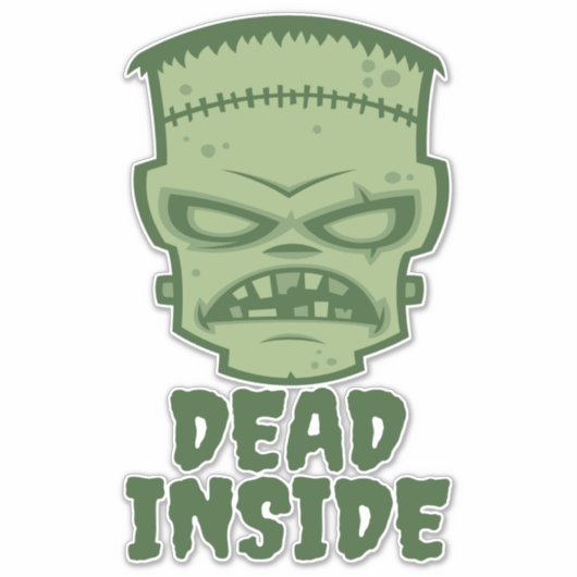 Sticker Monstre de Dead Inside (Devant)