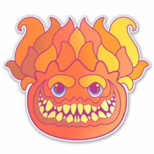 Sticker Monstre de feu