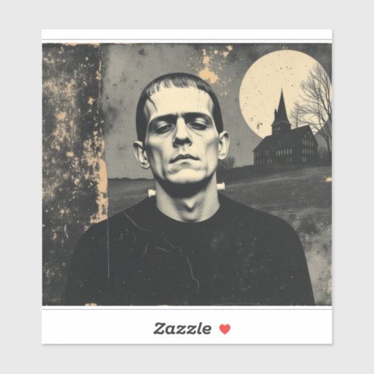 Sticker Monstre de Frankenstein Halloween (Feuille)