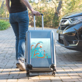 Sticker Monstre de mer de bateau à voile (Valise Insitu)