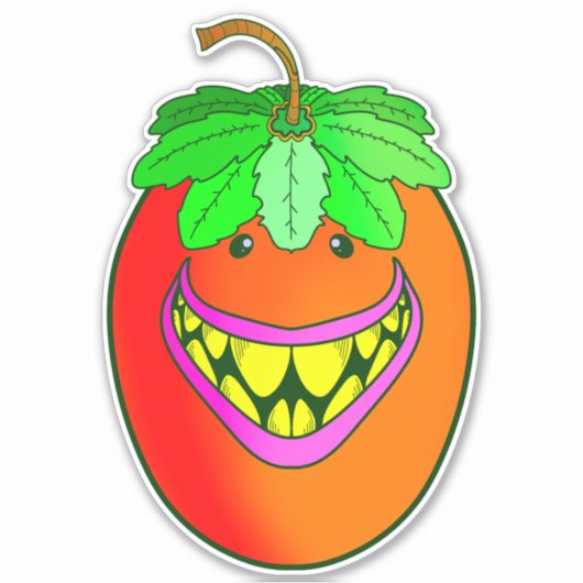 Sticker Monstre de Tomate (Devant)