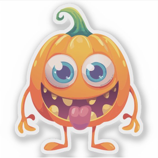 Sticker Monstre d'Halloween (Devant)