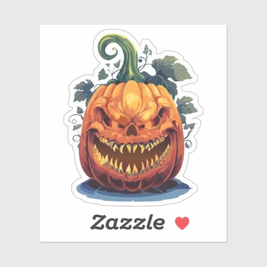 Sticker Monstre effrayant d'Halloween (Feuille)