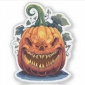 Sticker Monstre effrayant d'Halloween (Devant)