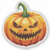 Sticker Monstre effrayant d'Halloween (Devant)