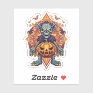 Sticker Monstre effrayant d'Halloween