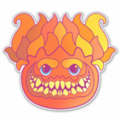 Sticker Monstre incendie (Devant)