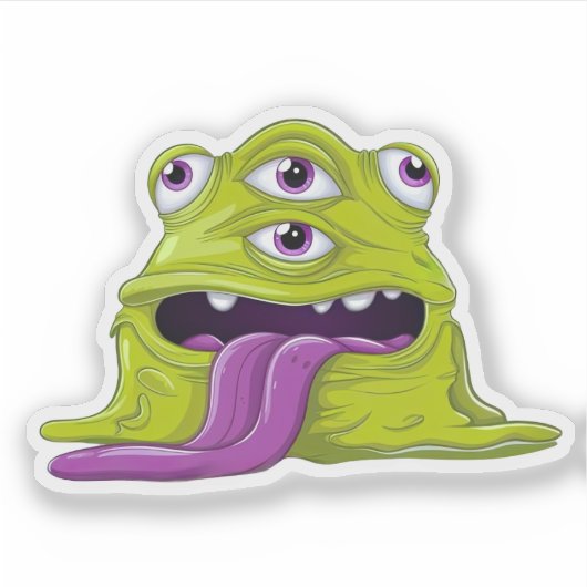 Sticker Monstre mince (Devant)