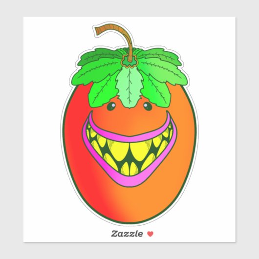 Sticker Monstre tomate (Feuille)