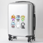 Sticker Monstres d'Halloween (Sur valise)