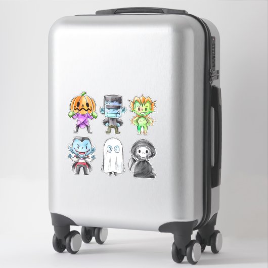 Sticker Monstres d'Halloween (Sur valise)
