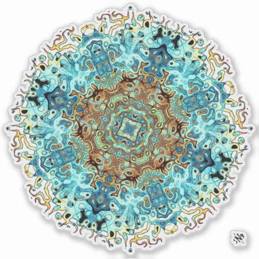 Sticker Monstres Mandala 4 (Devant)