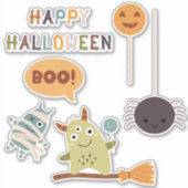 Sticker Monstres mignons d'Halloween (Devant)