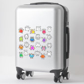 Sticker Monstres mignons et jumeaux Outline (Sur valise)