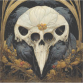 Sticker Monstrous Corbeau Horreur Goth Gothique (Devant)