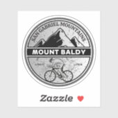 Sticker mont baldy cyclisme, col montana alpin (Feuille)