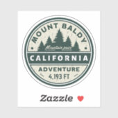 Sticker mont baldy Randonnée, col montana alpin (Feuille)