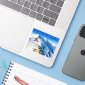 Sticker Mont Blanc (Ordinateur portable avec iPhone)