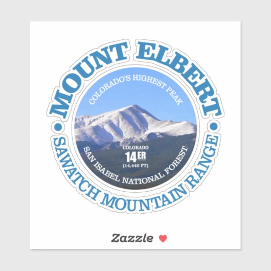 Sticker Mont Elbert (Feuille)