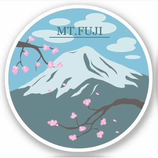 Sticker Mont Fuji (Devant)