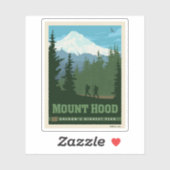 Sticker Mont Hood | Oregon (Feuille)