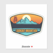 Sticker Mont Lookout, Alabama (Feuille)
